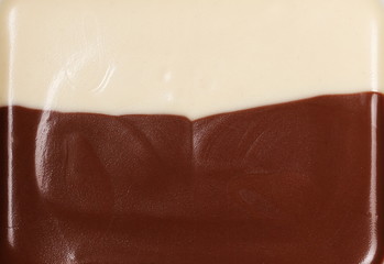 Melted chocolate background and texture
