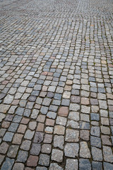 Stone blocks in the walkway