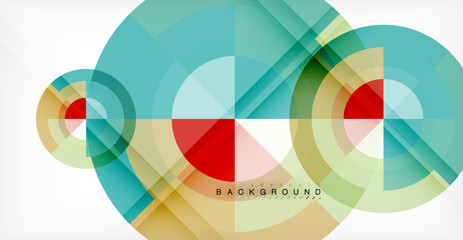 Vector circle abstract background