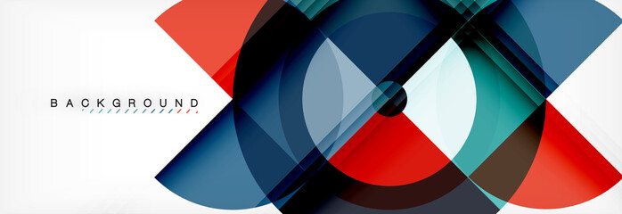 Fototapeta premium Vector circular geometric abstract background