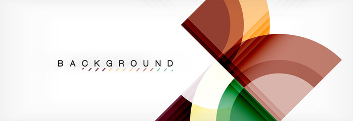 Obraz premium Vector circular geometric abstract background