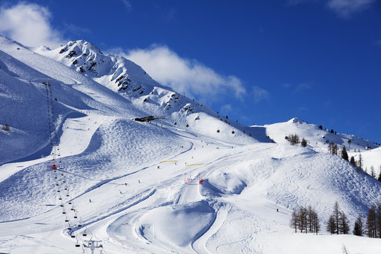Grand Montet ski area, Chamonix, Haute Savoie, Rhone Alpes, French Alps, France