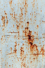 Old rusty white metal background.