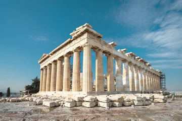 Selbstklebende Fototapeten Altgriechischer Parthenon-Tempel auf der Akropolis, Athen, Griechenland. Geschichte Konzept. © scaliger
