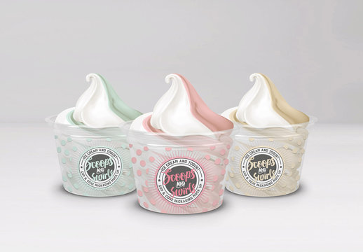 Ice Cream Packaging Mockup