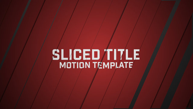 Sliced Title