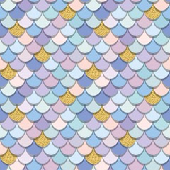 Mermaid tail pattern. Colorful fish skin background. For print and web.