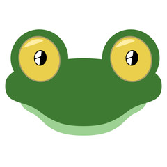 Isolated cute lizard avatar