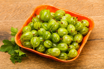 Gooseberries in the bowl