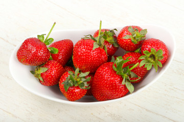Strawberry in the bowl