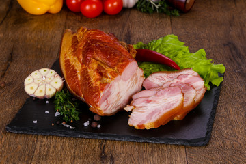 Smoked pork meat