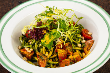 Delicious salad with beans