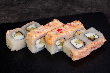 Japanese roll with salmon