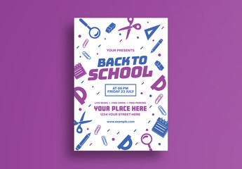 Back to School Flyer Layout