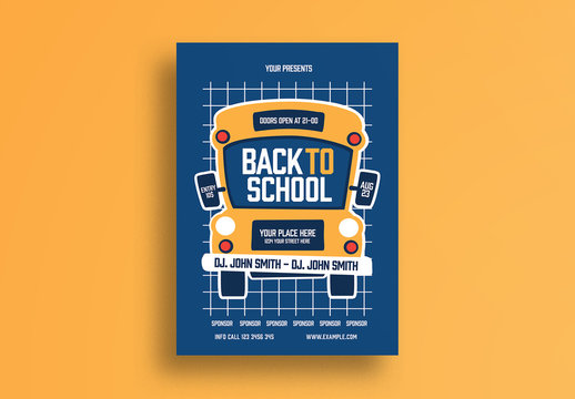 Back to School Flyer Layout