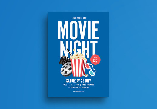 Movie Night Flyer Layout