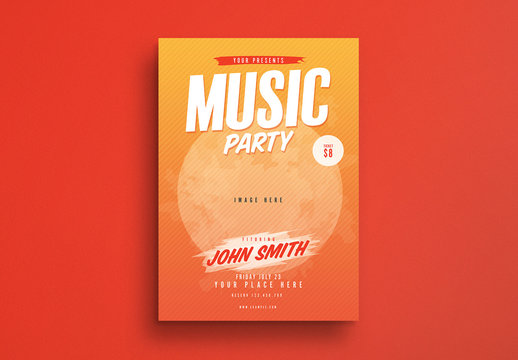 Music Party Flyer Layout