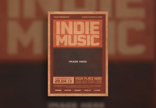 Indie Music Flyer Layout