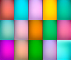 Simple different colors gradient backgrounds set.
