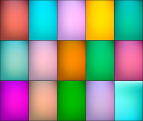 Obraz premium Simple different colors gradient backgrounds set.