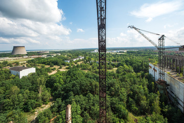 Unfinished Cooling Tower Of The Chernobyl