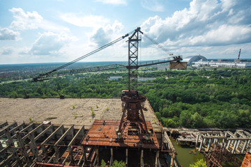 Unfinished Cooling Tower Of The Chernobyl