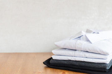 School uniform such as white shirts, sweater and trousers