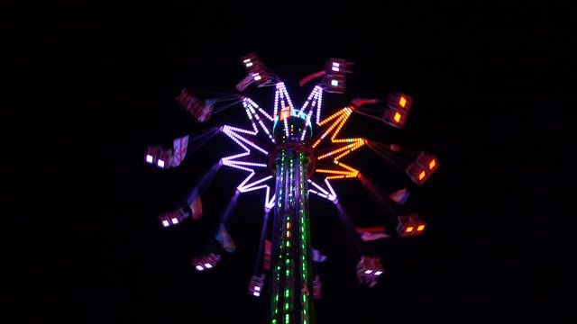 carousel roundabout, swinging turning around