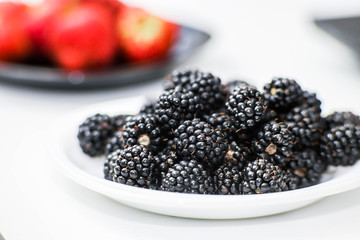 plenty of fresh blackberries