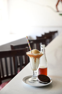 Ice Cream Float And Moon Pie