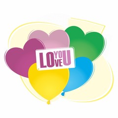 Baloniki Serduszka I Love You © arek84_84