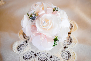 White wedding accessories