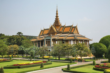 Moonlight Pavilion (Preah Thineang Chan Chhaya) in Royal Palace (Preah Barum Reachea Veang Nei Preah Reacheanachak Kampuchea) in Phnom Penh. Cambodia
