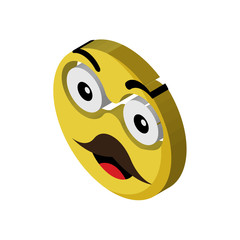 Father emoji isometric right top view 3D icon