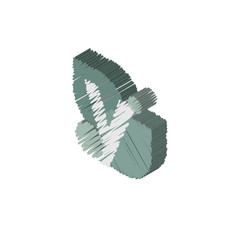 y isometric right top view 3D icon