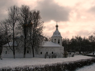 Obraz premium Russian Orthodox Church. Sergiyev Posad. Russian Winter.
