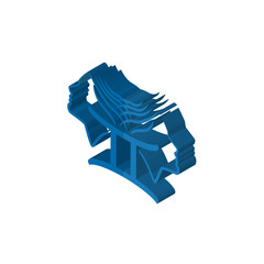  isometric right top view 3D icon