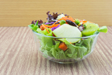 Fresh mixed vegetables salad.