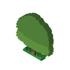 Tree isometric right top view 3D icon