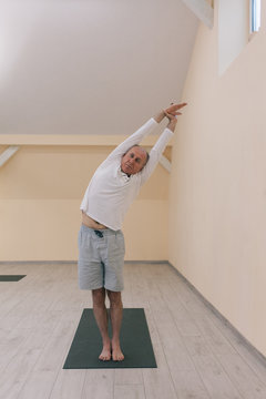 Group yoga class