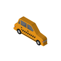 Taxi isometric right top view 3D icon