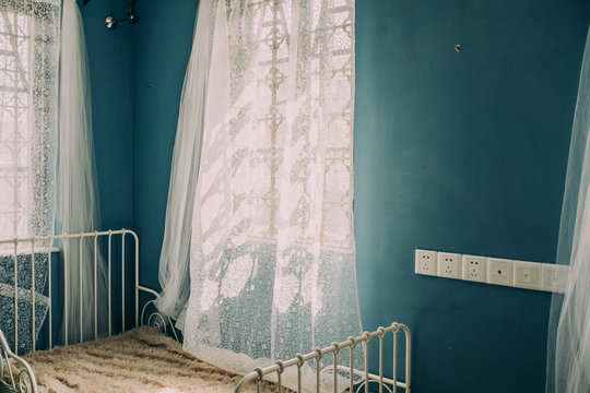beautiful sunlight in bedroom
