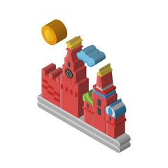 Moscow isometric right top view 3D icon