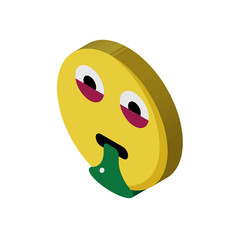 Sick isometric right top view 3D icon