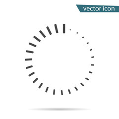 Gray Loading icon isolated on background. Modern flat pictogram, business, marketing, internet conce