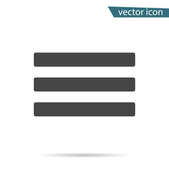 Gray Sub menu icon isolated on background. Modern flat pictogram, business, marketing, internet conc