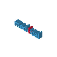 medical isometric right top view 3D icon