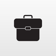 Briefcase icon vector. Flat portfolio symbol isolated on white background. Trendy internet concept. 