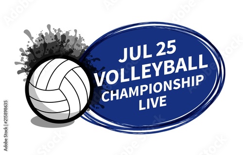 Vector Volleyball Sport Scoreboard Spotlight Background Place For
