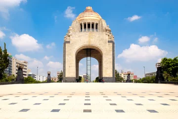 Fotobehang Het monument voor de revolutie in Mexico-Stad © kmiragaya